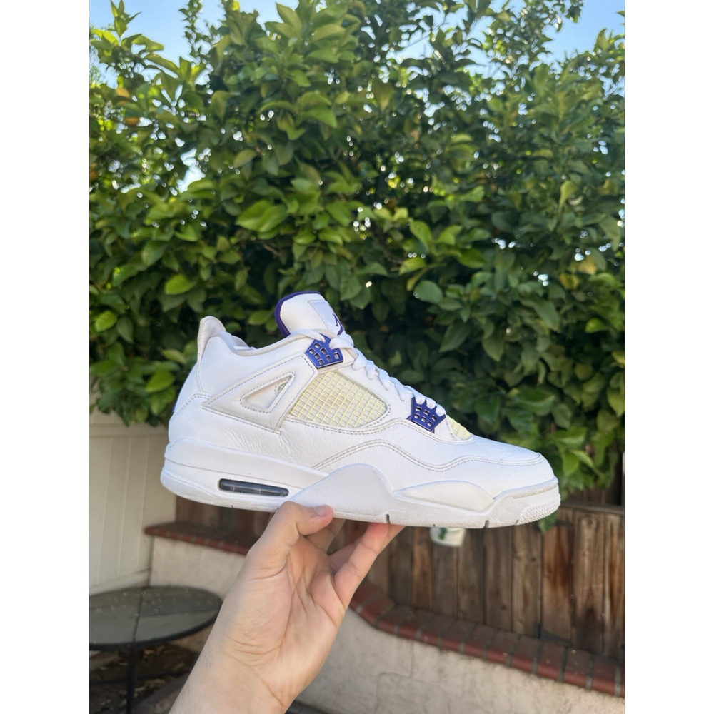 Nike Air Jordan retro 4 size 12 Purple metallic ct8527-115 used 2020
